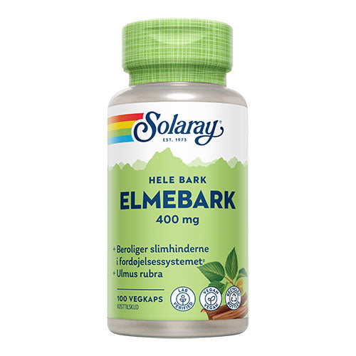 Solaray Elmebark | 100 kapsler fra Solaray på Mecindo.dk