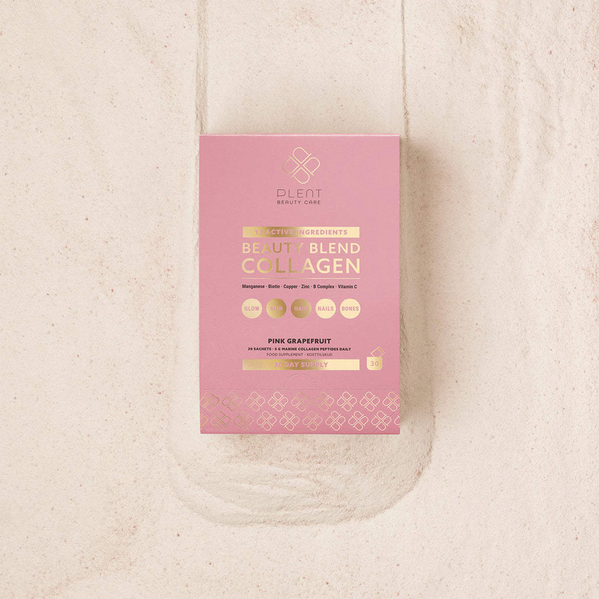 Plent Beauty Blend Collagen 30 X 5 Gr | Pink Grapefruit fra Plent på Mecindo.dk