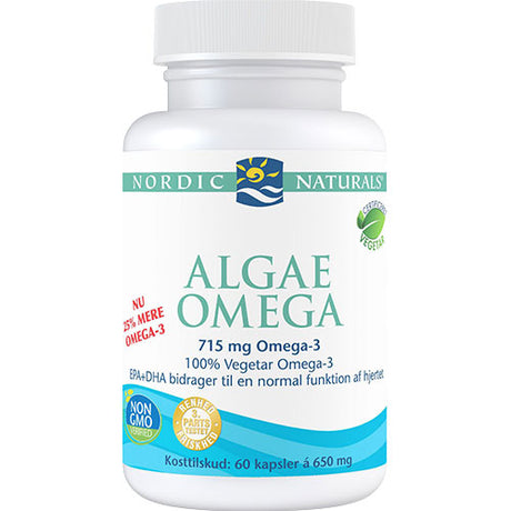 Nordic Naturals Algae Omega 3 | 60 kapsler fra Nordic Naturals på Mecindo.dk