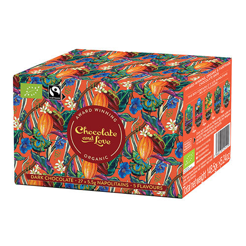 Chocolate and Love Cacao Oasis Ballotin AEske | 148 gr fra Chocolate and Love på Mecindo.dk