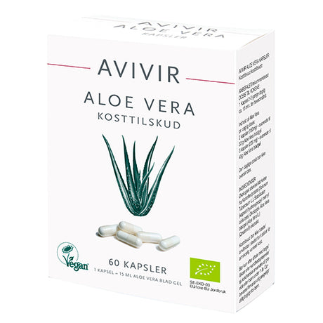 Avivir Aloe Vera Kapsler | 60 kapsler fra Avivir på Mecindo.dk