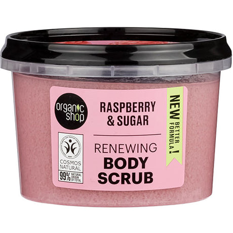 Organic Shop Renewing Body Scrub - Raspberry | 250 ML fra Organic Shop på Mecindo.dk