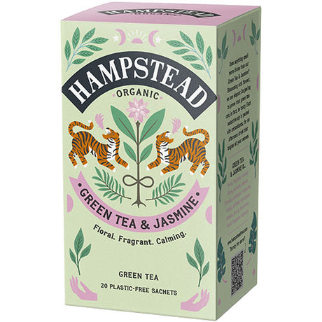 Hampstead Tea Grøn Te & Jasmin Økologisk | 20 br fra Hampstead Tea på Mecindo.dk