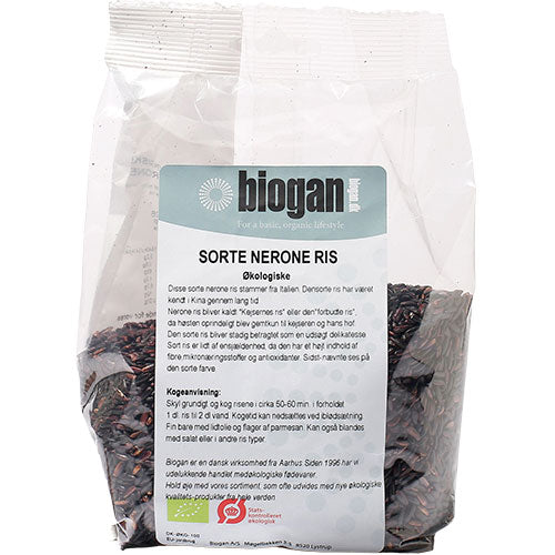 Biogan Sorte Nerone Ris Økologisk | 500 gr fra Biogan på Mecindo.dk