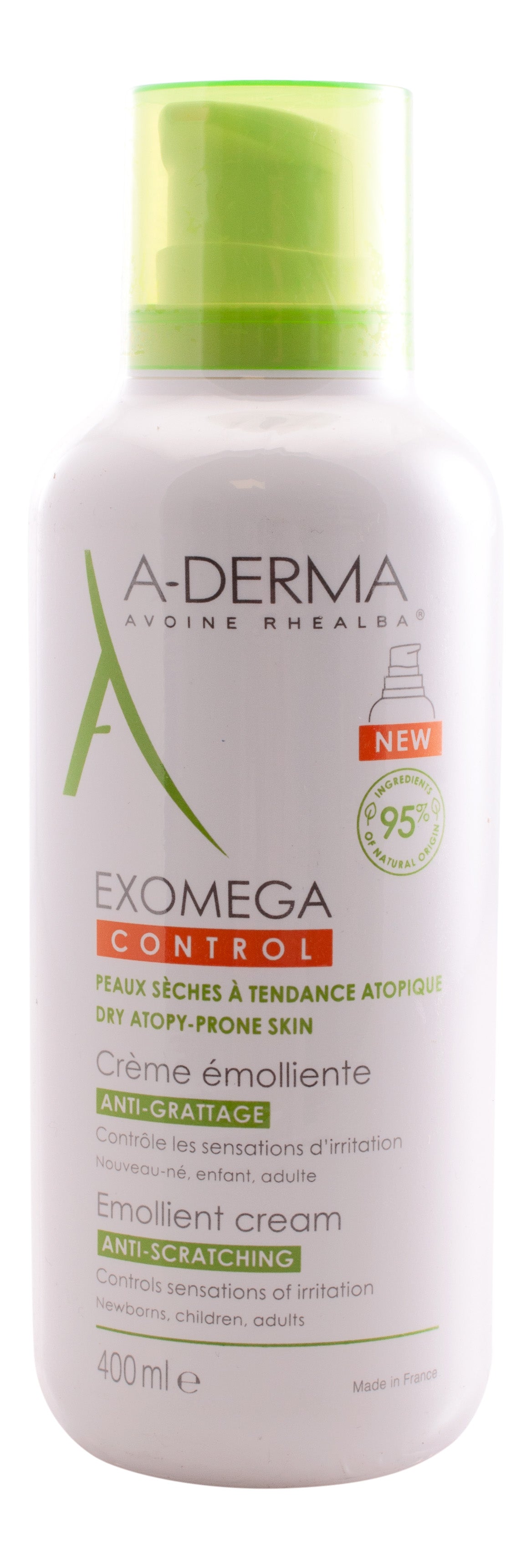 A-Derma Exomega Control Cream | 400 ml fra A-Derma på Mecindo.dk