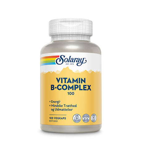 Solaray Vitamin B-complex 100 | 100 kapsler fra Solaray på Mecindo.dk