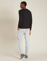 Boody Men´s Long Sleeve Crew Neck T-shirt Sort | Str. Xl fra Boody på Mecindo.dk