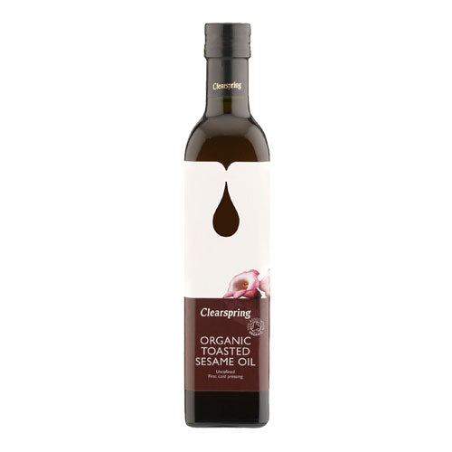 Clearspring Ristet Sesamolie Økologisk | 500 ml fra Clearspring på Mecindo.dk