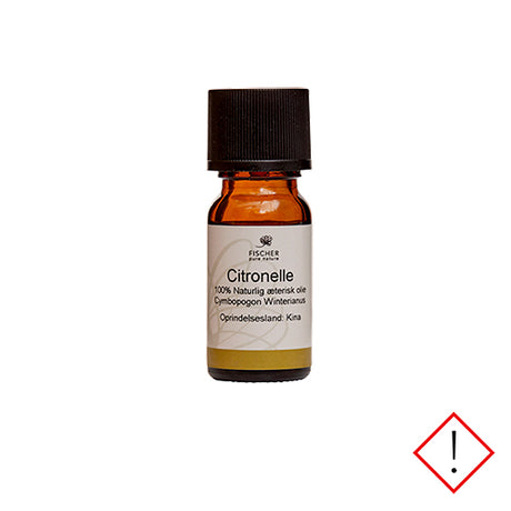 Fischer Pure Nature Citronelleolie AEterisk | 10 ml fra Fischer Pure Nature på Mecindo.dk
