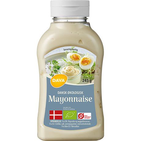 DAVA Mayonnaise Økologisk | 245 gr fra DAVA på Mecindo.dk