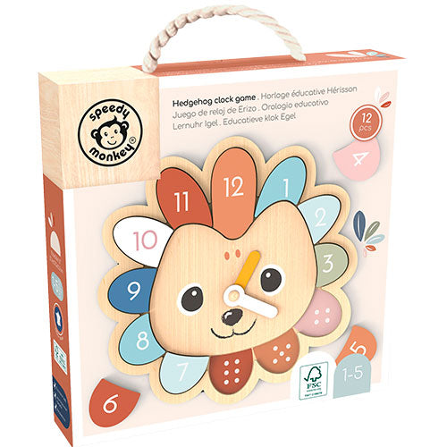 Speed Monkey Hedgehog Clock Game, 1-5 år fra Speedy Monkey på Mecindo.dk