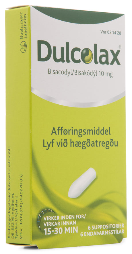 Dulcolax Stikpiller | 6 stk fra Dulcolax på Mecindo.dk