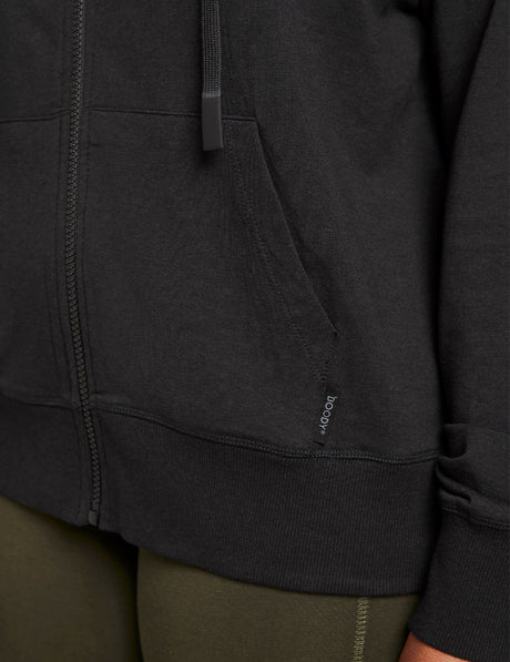 Boody Women´s Weekend Zip-up Hoodie Sort | Str. S fra Boody på Mecindo.dk
