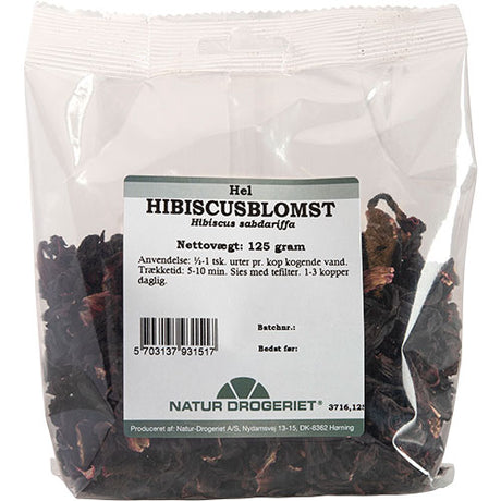 Natur-Drogeriet Hibiscus Hel | 125 gr fra Natur-Drogeriet på Mecindo.dk