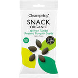 Clearspring Tamari Ristede Græskarkerner | 30 g fra Clearspring på Mecindo.dk