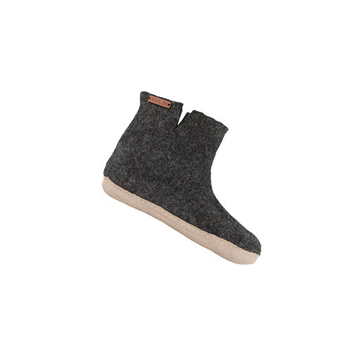 SHU´S hjemmesko med laeder sål Dark Grey | 37 fra SHUS på Mecindo.dk