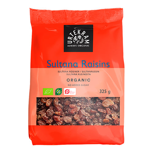 Urtekram Rosiner Sultanas Økologisk | 325 gr fra Urtekram på Mecindo.dk