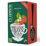 Clipper Grøn Te M. Jordbær Økologisk | 20 br