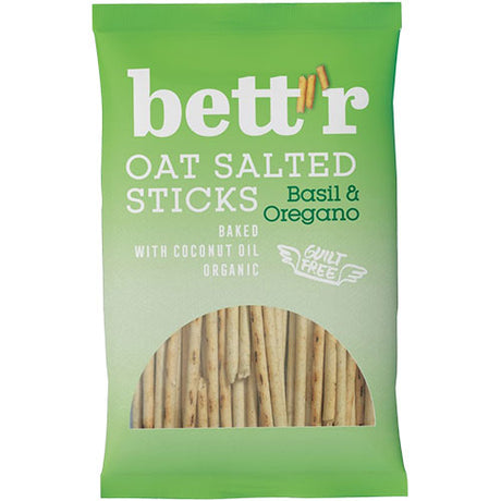 bett'r Havresticks Basil Oregano Økologisk | 50 gr fra bett'r på Mecindo.dk