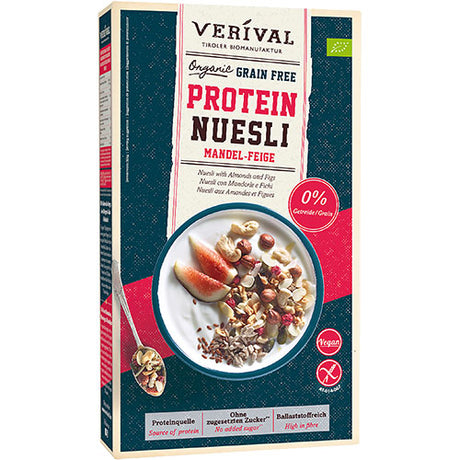 Verival Protein Müsli - Mandel-figner Økologisk | 300 gr fra Verival på Mecindo.dk