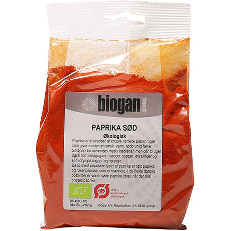 Biogan Økologisk Sød Paprika | 100 gr fra Biogan på Mecindo.dk