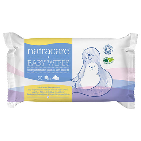 Natracare Baby Vådservietter 100% Bomuld fra Natracare på Mecindo.dk