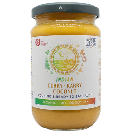 Rømer Indian Coconut Curry Sauce Økologisk | 350 gr fra Rømer på Mecindo.dk