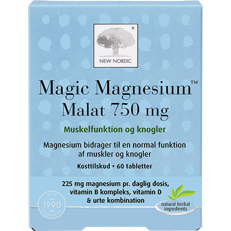 New Nordic Magic Magnesium Malat | 60 Tabl. fra New Nordic på Mecindo.dk