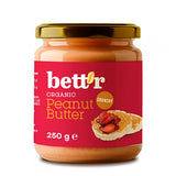 bett'r Peanut Butter Crunchy Økologisk | 250 gr fra bett'r på Mecindo.dk