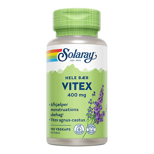 Solaray Vitex Agnus Castus | 100 kapsler fra Solaray på Mecindo.dk