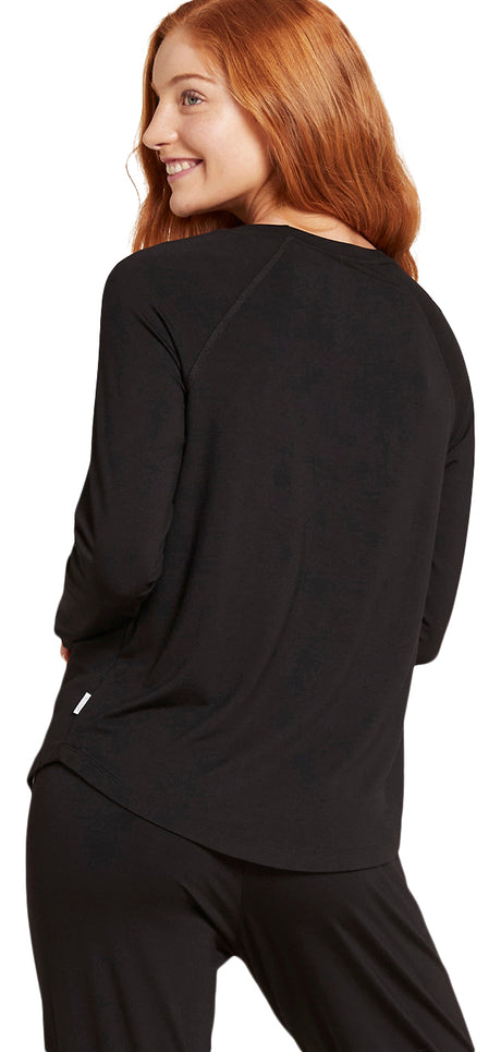 Boody Goodnight Raglan Sleep Top Black | Str. S fra Boody på Mecindo.dk
