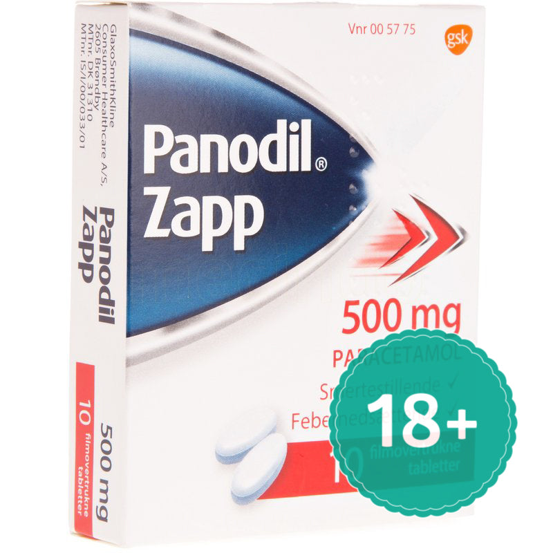Panodil Zapp | 10 Tabl. fra Panodil på Mecindo.dk