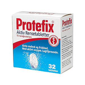 Protefix Aktiv Rensetabletter Til Tandprotesen | 32 Tabl. fra Protefix på Mecindo.dk