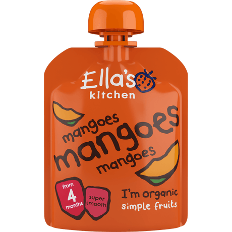Ellas Kitchen Babymos Mango, Mango & Mango 4 Mdr Økologisk | 70 g