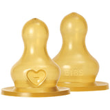 Bottle Nipple 2 PACK Latex Fast Flow fra BIBS på Mecindo.dk