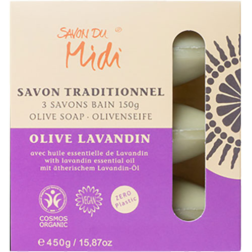 Midi Økologisk Olivensæbe Med Lavandin | 450 gr fra Midi på Mecindo.dk