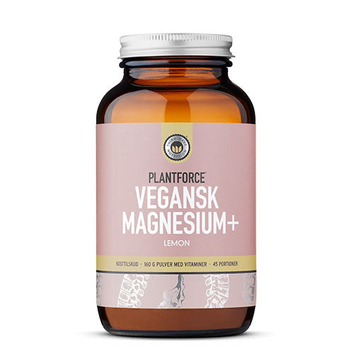 Plantforce Vegansk Magnesium + Lemon | 160 gr fra Plantforce på Mecindo.dk