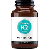 Viridian Nutrition Vitamin K2 100 ?g | 60 kapsler fra Viridian Nutrition på Mecindo.dk