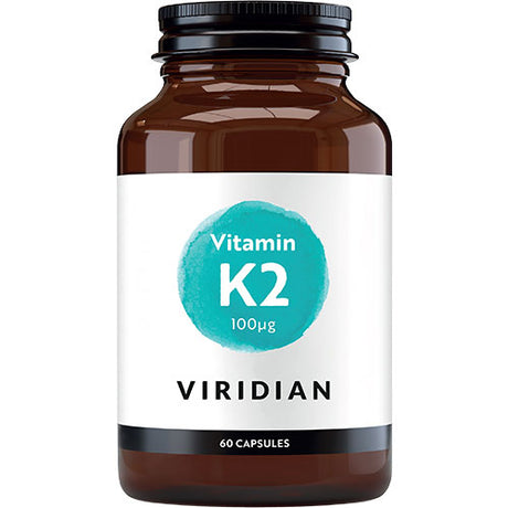 Viridian Nutrition Vitamin K2 100 ?g | 60 kapsler fra Viridian Nutrition på Mecindo.dk