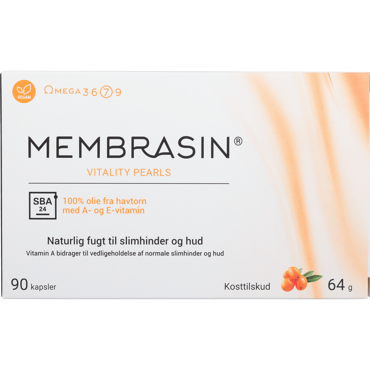 Membrasin Vitality Pearls | 90 kapsler fra Membrasin på Mecindo.dk