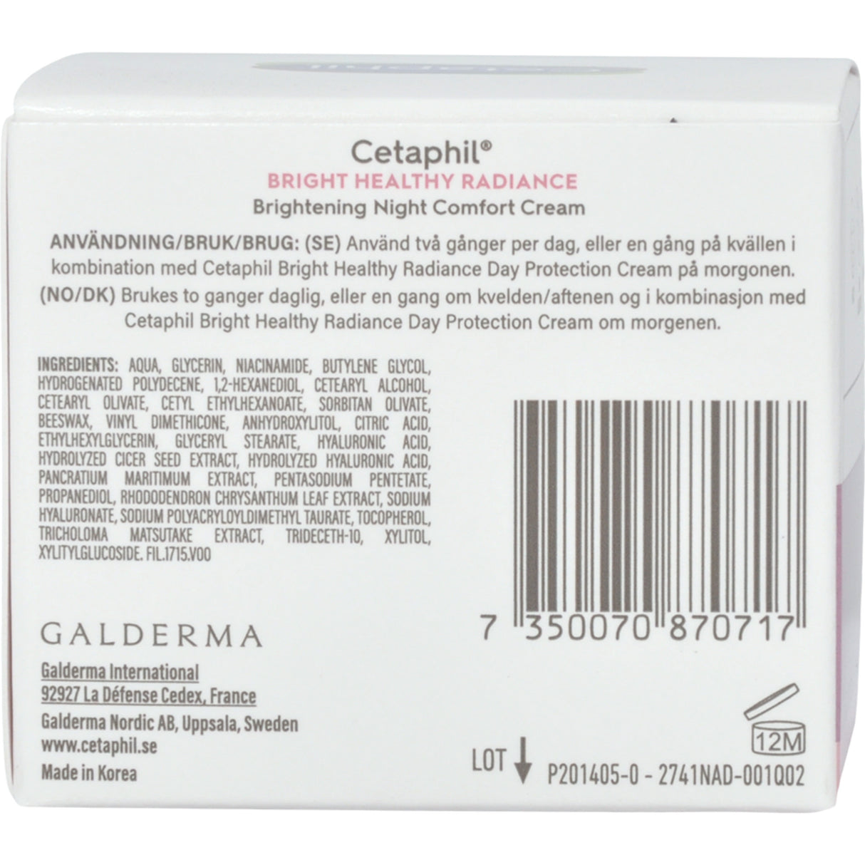 Cetaphil Brightening Night Comfort Cream | 50 gr fra Cetaphil på Mecindo.dk
