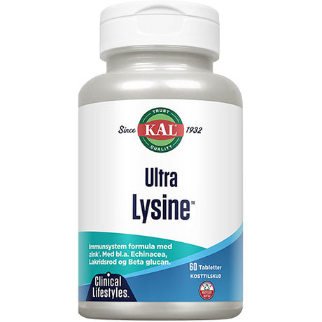 Kal Ultra Lysine | 60 Tabl. fra Kal på Mecindo.dk