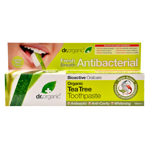 Dr. Organic Tandpasta Tea Tree | 100 ml fra Dr. Organic på Mecindo.dk