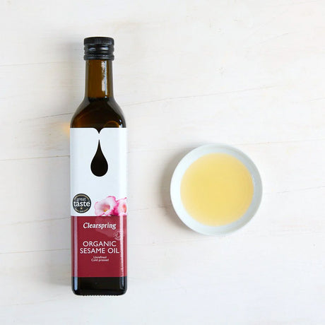 Clearspring Sesamolie Økologisk | 500 ml fra Clearspring på Mecindo.dk