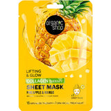 Organic Shop Collagen Therapy Sheet Mask - Pineapple & Mango fra Organic Shop på Mecindo.dk