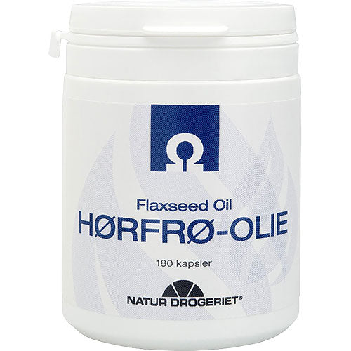Natur-Drogeriet Flax Omega 3, 500mg Hørfrøolie | 180 kapsler fra Natur-Drogeriet på Mecindo.dk