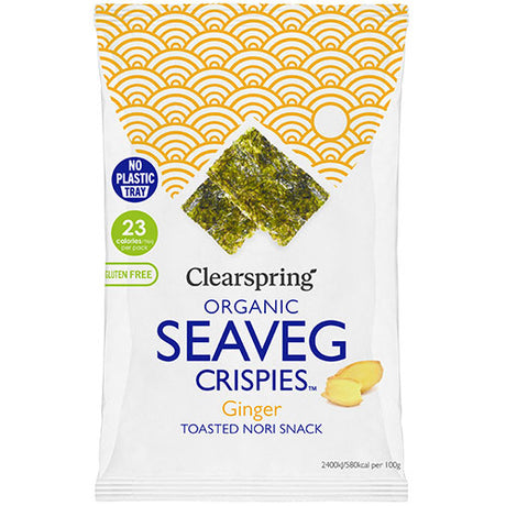 Clearspring Tang Chips Økologisk (4 gr) | Ingefaer Seaveg Crispies fra Clearspring på Mecindo.dk