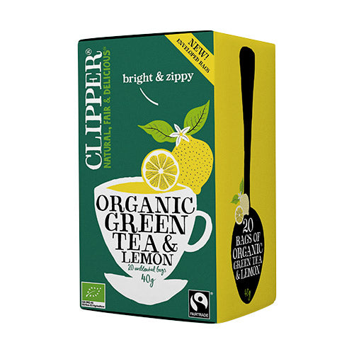 Clipper Grøn Te M. Citron Økologisk | 20 br fra Clipper på Mecindo.dk