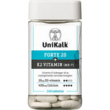 Unikalk Forte K2 | 140 tabletter fra Unikalk på Mecindo.dk