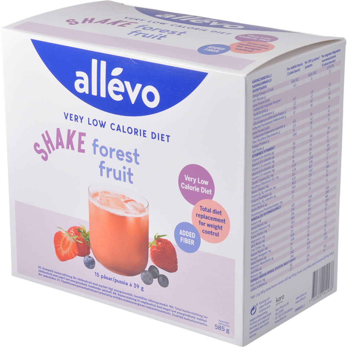 Allevo Shake Skovbaer Vlcd fra Allevo på Mecindo.dk